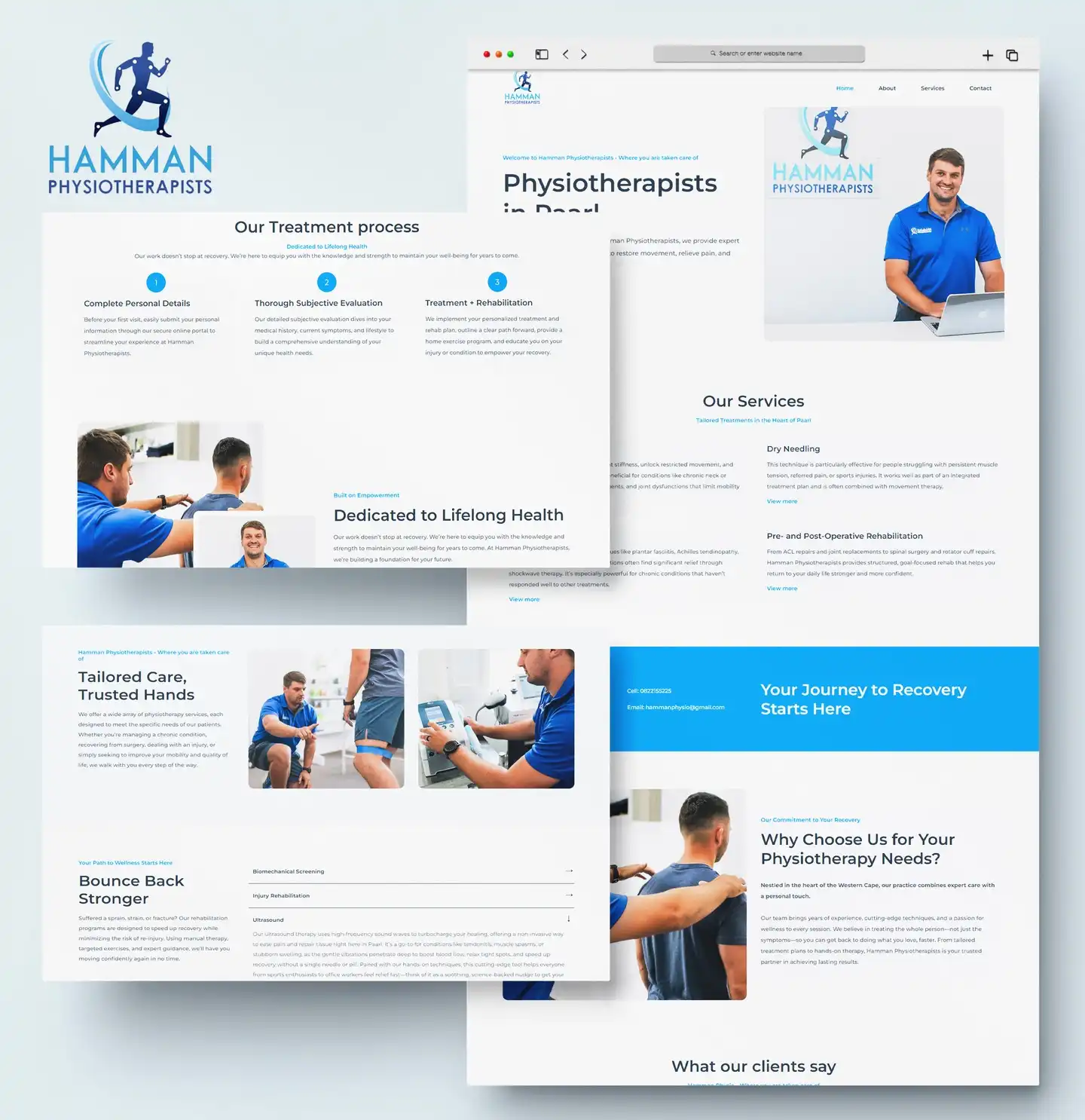 Hamman Physiotherapists Website Development